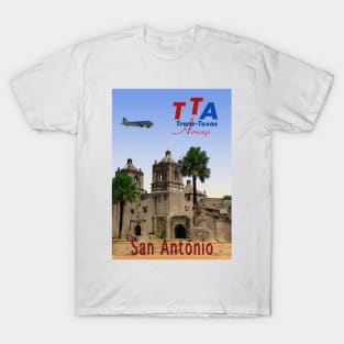 San Antonio in Texas - Vintage Travel Poster T-Shirt